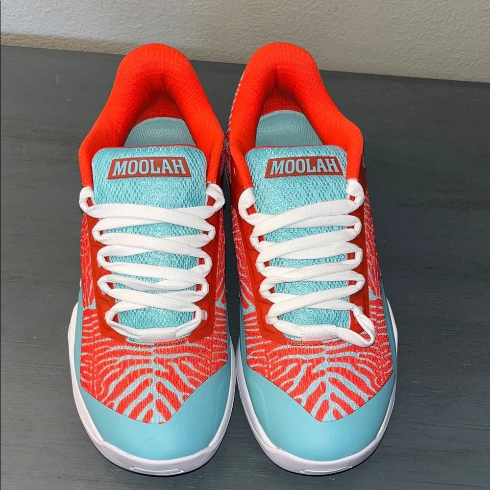 Moolah Kicks Neovolt Low Women’s Basketball Sneakers Size 7.5 Aqua Red NIB